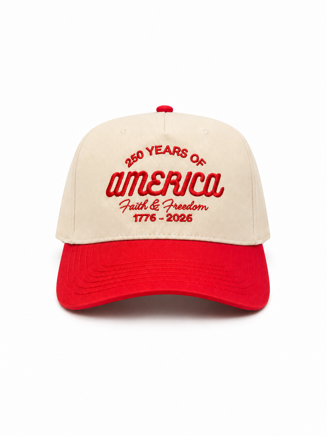 Red 250 Years Of America Hat