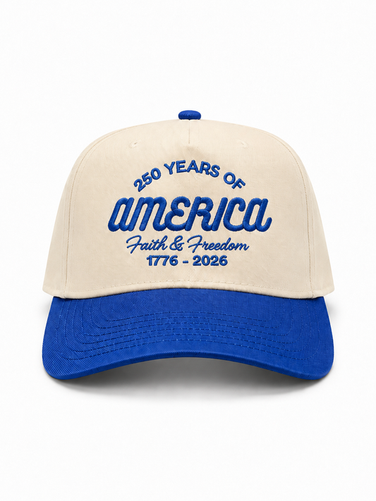 Blue 250 Years Of America Hat